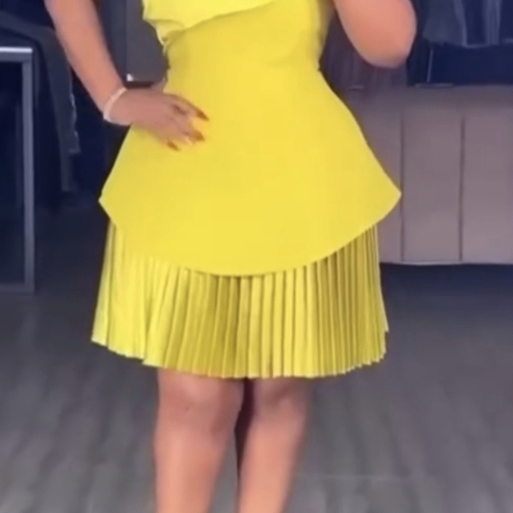 Elegant  Pleated Dress